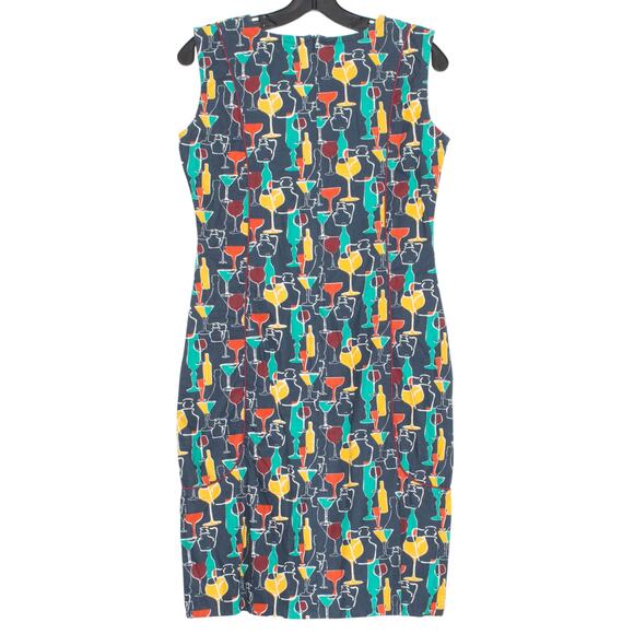 Mata Traders Dress Cocktail Retro Novelty Pin Up Rockabilly Sleeveless Small - Picture 4 of 4